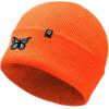 imageDALIX Butterfly Embroidered Beanie Insect Warm Winter Knit Hat for WomenNeon Orange