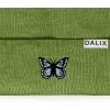 imageDALIX Butterfly Embroidered Beanie Insect Warm Winter Knit Hat for WomenOlive
