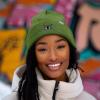 imageDALIX Butterfly Embroidered Beanie Insect Warm Winter Knit Hat for WomenOlive