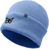 imageDALIX Butterfly Embroidered Beanie Insect Warm Winter Knit Hat for WomenPeriwinkle