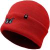 imageDALIX Butterfly Embroidered Beanie Insect Warm Winter Knit Hat for WomenRed