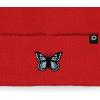 imageDALIX Butterfly Embroidered Beanie Insect Warm Winter Knit Hat for WomenRed
