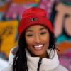 imageDALIX Butterfly Embroidered Beanie Insect Warm Winter Knit Hat for WomenRed
