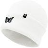 imageDALIX Butterfly Embroidered Beanie Insect Warm Winter Knit Hat for WomenWhite