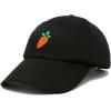 imageDALIX Carrot Dad Hat Cotton Twill Baseball Cap Premium Embroidered Black Large