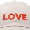 imageDALIX Custom Embroidered Hats Dad Caps Love Stitched Logo HatBeige