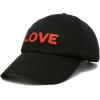 imageDALIX Custom Embroidered Hats Dad Caps Love Stitched Logo HatBlack