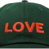 imageDALIX Custom Embroidered Hats Dad Caps Love Stitched Logo HatDark Green