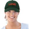 imageDALIX Custom Embroidered Hats Dad Caps Love Stitched Logo HatDark Green
