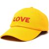 imageDALIX Custom Embroidered Hats Dad Caps Love Stitched Logo HatGold
