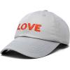 imageDALIX Custom Embroidered Hats Dad Caps Love Stitched Logo HatGray
