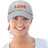 imageDALIX Custom Embroidered Hats Dad Caps Love Stitched Logo HatGray