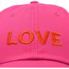 imageDALIX Custom Embroidered Hats Dad Caps Love Stitched Logo HatHot Pink