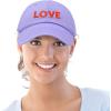 imageDALIX Custom Embroidered Hats Dad Caps Love Stitched Logo HatLavender