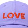 imageDALIX Custom Embroidered Hats Dad Caps Love Stitched Logo HatLavender