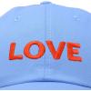 imageDALIX Custom Embroidered Hats Dad Caps Love Stitched Logo HatLight Blue