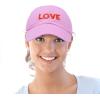 imageDALIX Custom Embroidered Hats Dad Caps Love Stitched Logo HatLight Pink