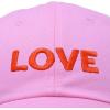 imageDALIX Custom Embroidered Hats Dad Caps Love Stitched Logo HatLight Pink