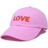 imageDALIX Custom Embroidered Hats Dad Caps Love Stitched Logo HatLight Pink