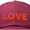 imageDALIX Custom Embroidered Hats Dad Caps Love Stitched Logo HatMaroon