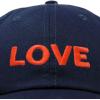 imageDALIX Custom Embroidered Hats Dad Caps Love Stitched Logo HatNavy Blue
