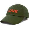imageDALIX Custom Embroidered Hats Dad Caps Love Stitched Logo HatOlive