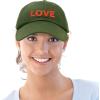 imageDALIX Custom Embroidered Hats Dad Caps Love Stitched Logo HatOlive