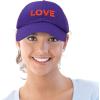 imageDALIX Custom Embroidered Hats Dad Caps Love Stitched Logo HatPurple
