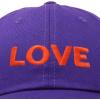 imageDALIX Custom Embroidered Hats Dad Caps Love Stitched Logo HatPurple
