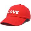 imageDALIX Custom Embroidered Hats Dad Caps Love Stitched Logo HatRed