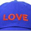 imageDALIX Custom Embroidered Hats Dad Caps Love Stitched Logo HatRoyal Blue