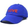imageDALIX Custom Embroidered Hats Dad Caps Love Stitched Logo HatRoyal Blue