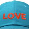 imageDALIX Custom Embroidered Hats Dad Caps Love Stitched Logo HatTeal
