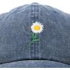 imageDALIX Daisy Flower Hat Womens Floral Baseball CapWashed Navy Blue