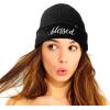 imageDALIX Embroidered Blessed Beanie Cap Cuffed Knit Hat WomenBlack