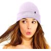 imageDALIX Embroidered Blessed Beanie Cap Cuffed Knit Hat WomenLavender