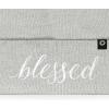 imageDALIX Embroidered Blessed Beanie Cap Cuffed Knit Hat WomenLight Gray