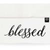 imageDALIX Embroidered Blessed Beanie Cap Cuffed Knit Hat WomenWhite