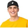 imageDALIX Ghost Snapback Flat Bill Baseball Hat Embroidered Cap MensBlack