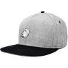 imageDALIX Ghost Snapback Flat Bill Baseball Hat Embroidered Cap MensBlack Light Gray
