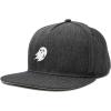 imageDALIX Ghost Snapback Flat Bill Baseball Hat Embroidered Cap MensDark Gray