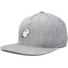 imageDALIX Ghost Snapback Flat Bill Baseball Hat Embroidered Cap MensLight Gray