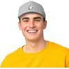 imageDALIX Ghost Snapback Flat Bill Baseball Hat Embroidered Cap MensLight Gray