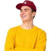 imageDALIX Ghost Snapback Flat Bill Baseball Hat Embroidered Cap MensMaroon