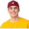 imageDALIX Ghost Snapback Flat Bill Baseball Hat Embroidered Cap MensMaroon