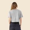 imageDALIX Heartly Ghost Embroidered Cropped Relaxed Cropped Soft Lightweight Loose T Shirt WomensAthletic Heather