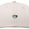 imageDALIX Lil Matcha Embroidered Cotton Summer Outdoor Baseball Cap Dad Hat WomensBeige