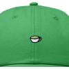 imageDALIX Lil Matcha Embroidered Cotton Summer Outdoor Baseball Cap Dad Hat WomensKelly Green