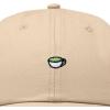 imageDALIX Lil Matcha Embroidered Cotton Summer Outdoor Baseball Cap Dad Hat WomensKhaki