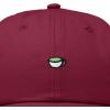 imageDALIX Lil Matcha Embroidered Cotton Summer Outdoor Baseball Cap Dad Hat WomensMaroon